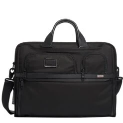 Tumi Alpha 3 Compact Large Laptop Briefcase Black