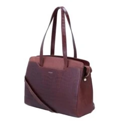 LouLou Essentiels 04Laptopbag Classy Croc Cacao -Ospre Koffers Winkel image 13053