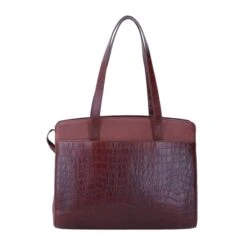 LouLou Essentiels 04Laptopbag Classy Croc Cacao -Ospre Koffers Winkel image 13054