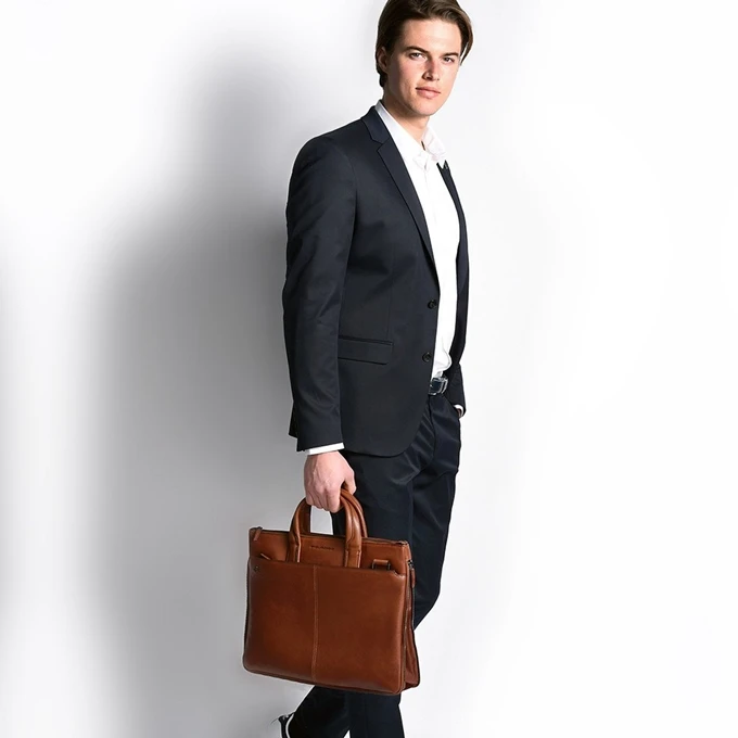 Piquadro Black Square Small Expandable Computer Bag 15.6" Black 3 Piquadro Black Square Small Expandable Computer Bag 15.6" Black - Afbeelding 3