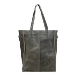 DSTRCT Raider Road Shopper Laptoptas 15,6" Leer Grijs -Ospre Koffers Winkel image 13226