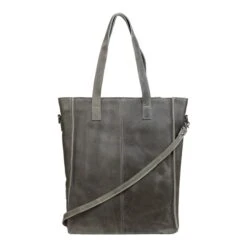 DSTRCT Raider Road Shopper Laptoptas 15,6" Leer Grijs -Ospre Koffers Winkel image 13227