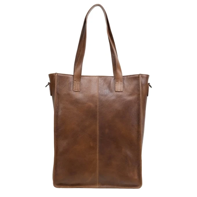 DSTRCT Raider Road Shopper Laptoptas 15,6" Leer Cognac 1 DSTRCT Raider Road Shopper Laptoptas 15,6" Leer Cognac