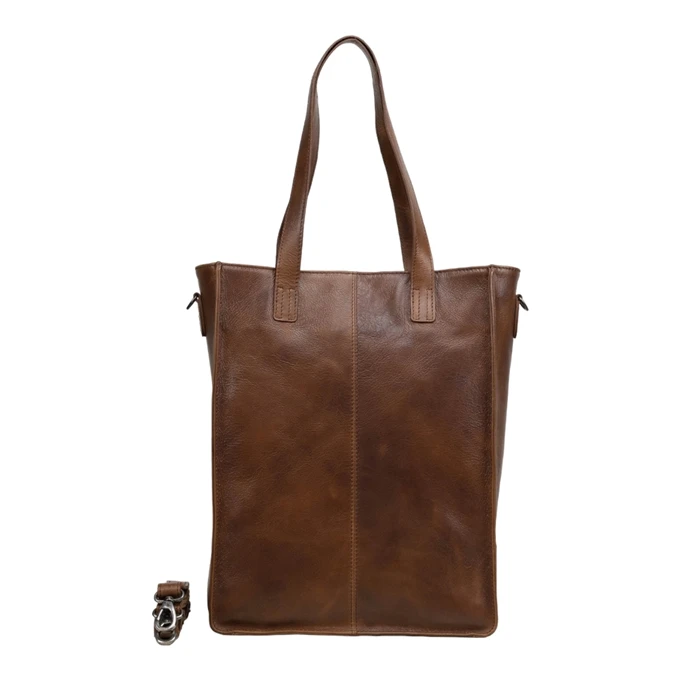 DSTRCT Raider Road Shopper Laptoptas 15,6" Leer Cognac 2 DSTRCT Raider Road Shopper Laptoptas 15,6" Leer Cognac - Afbeelding 2