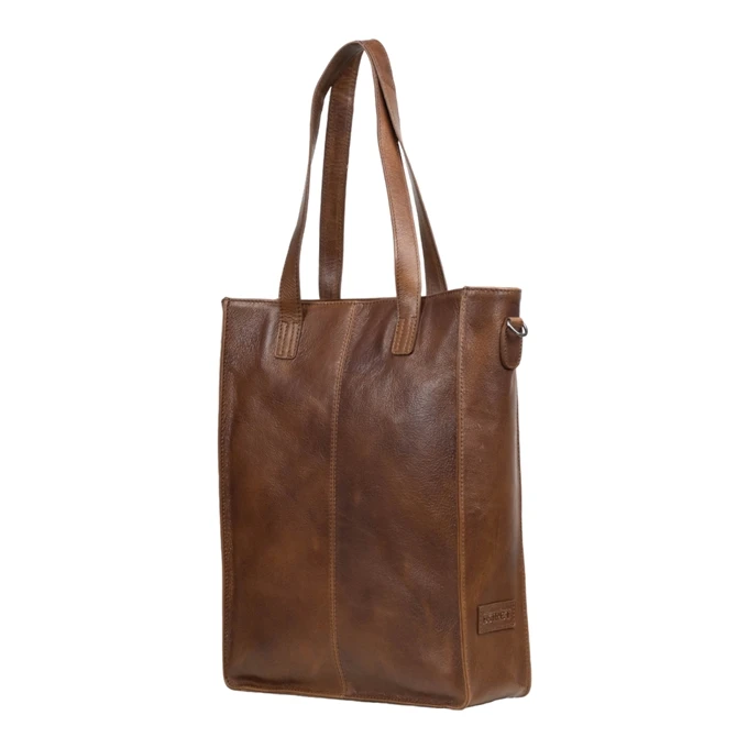 DSTRCT Raider Road Shopper Laptoptas 15,6" Leer Cognac 3 DSTRCT Raider Road Shopper Laptoptas 15,6" Leer Cognac - Afbeelding 3