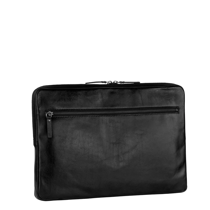Leonhard Heyden Cambridge Laptopsleeve M Black 2 Leonhard Heyden Cambridge Laptopsleeve M Black - Afbeelding 2
