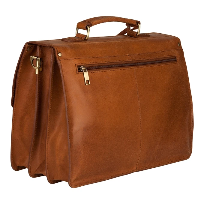 Burkely Vintage Dean Briefcase Cognac 5 Burkely Vintage Dean Briefcase Cognac - Afbeelding 5