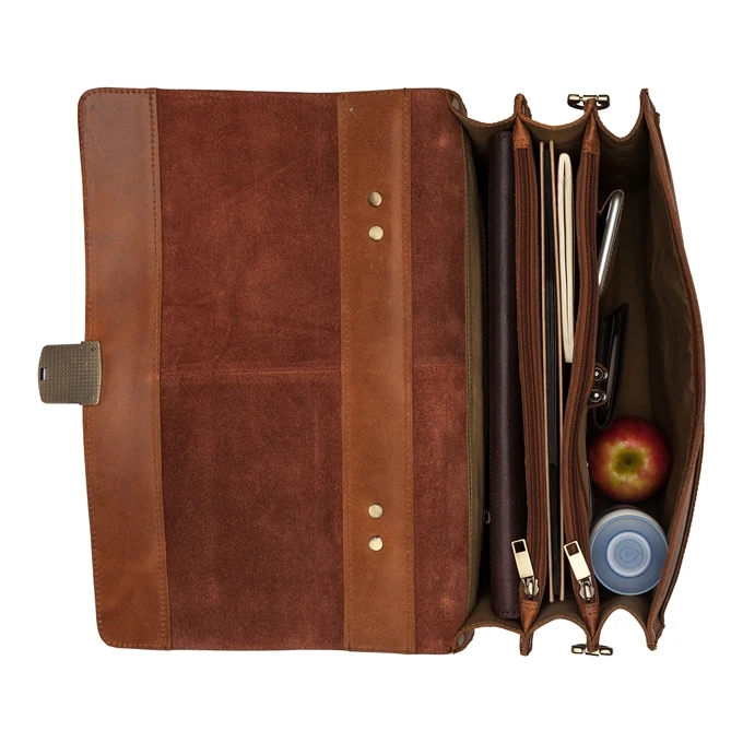 Burkely Vintage Dean Briefcase Cognac 7 Burkely Vintage Dean Briefcase Cognac - Afbeelding 7