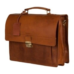 Burkely Scott Vintage Briefcase 2 Compartment Cognac -Ospre Koffers Winkel image 13993