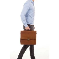 Burkely Scott Vintage Briefcase 2 Compartment Cognac -Ospre Koffers Winkel image 13998