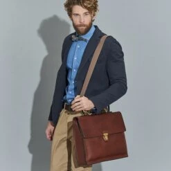 The Bridge Story Uomo Briefcase Brown -Ospre Koffers Winkel image 14062