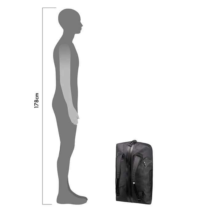 Ortlieb Metrosphere Duffle 60L Black-embossed 2 Ortlieb Metrosphere Duffle 60L Black-embossed - Afbeelding 2