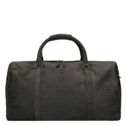 Travelbags The Base Leather Weekender Black