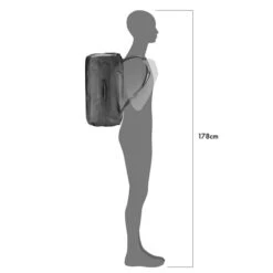 Ortlieb Metrosphere Duffle 40L Black-embossed -Ospre Koffers Winkel image 16298