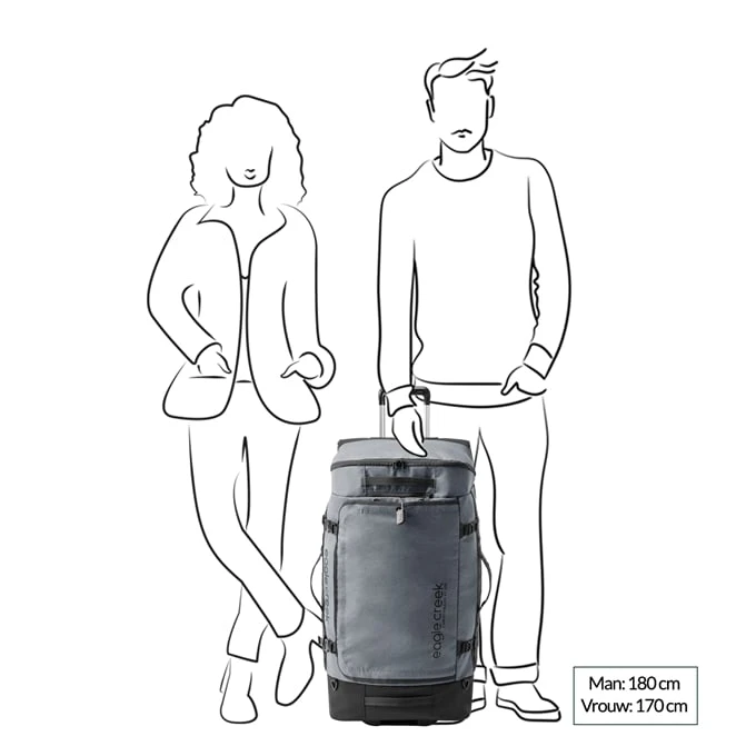 Eagle Creek Cargo Hauler XT Wheeled Duffel 120L/32" Charcoal 2 Eagle Creek Cargo Hauler XT Wheeled Duffel 120L/32" Charcoal - Afbeelding 2