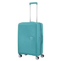 American Tourister Soundbox Spinner 67 Expandable Turquoise Tonic -Ospre Koffers Winkel image 1785