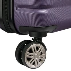 Delsey Air Armour 4 Wheel Slim Cabin Trolley 55/40 Expandable Dark Purple -Ospre Koffers Winkel image 179