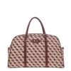 Guess Izzy Weekender Duffel Merlot Logo