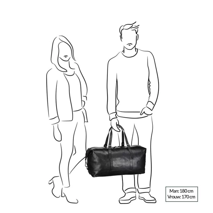 Leonhard Heyden Roma Travel Bag Dark Brown 2 Leonhard Heyden Roma Travel Bag Dark Brown - Afbeelding 2