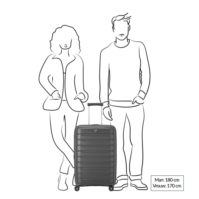 Roncato Butterfly Expandable Trolley 68 Lavanda 2 Roncato Butterfly Expandable Trolley 68 Lavanda - Afbeelding 2