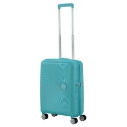 American Tourister Soundbox Spinner 55 Expandable Turquoise Tonic -Ospre Koffers Winkel image 1946