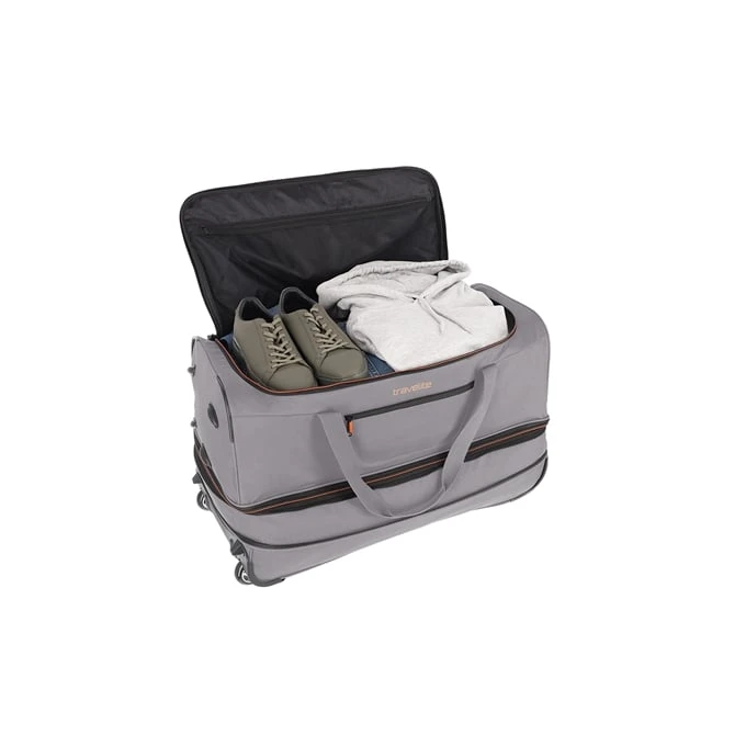 Travelite Basics Wheeled Duffle 70 Expandable Grey 6 Travelite Basics Wheeled Duffle 70 Expandable Grey - Afbeelding 6