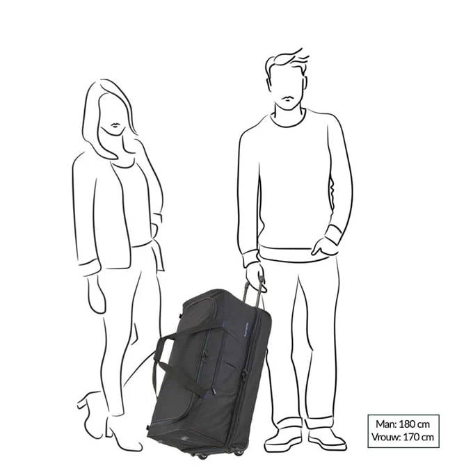 Travelite Basics Wheeled Duffle 70 Expandable Grey 9 Travelite Basics Wheeled Duffle 70 Expandable Grey - Afbeelding 9