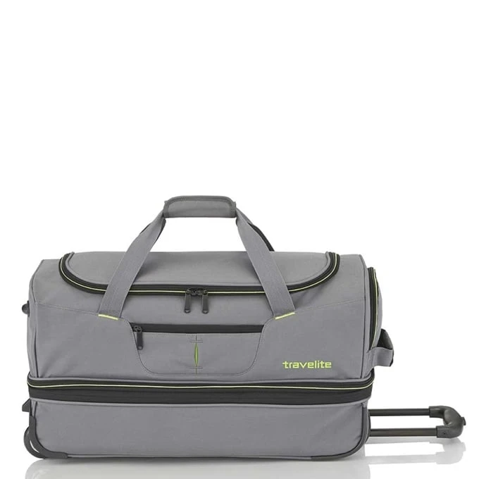 Travelite Basics Wheeled Duffle 70 Expandable Grey 12 Travelite Basics Wheeled Duffle 70 Expandable Grey - Afbeelding 12