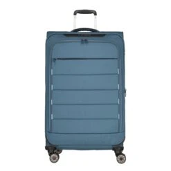 Travelite Skaii 4 Wheel Trolley L Expandable Blue