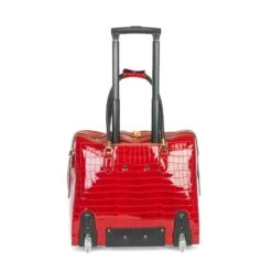 Olivia Lauren Alice Business Trolley Croco Rood -Ospre Koffers Winkel image 20660