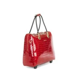 Olivia Lauren Alice Business Trolley Croco Rood -Ospre Koffers Winkel image 20664