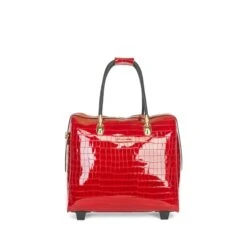 Olivia Lauren Alice Business Trolley Croco Rood -Ospre Koffers Winkel image 20665