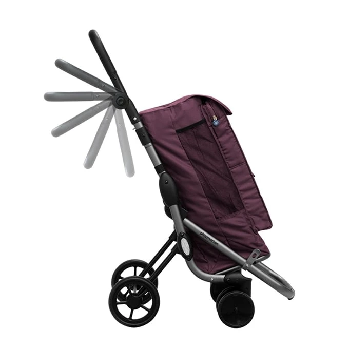 Playmarket Go Up Premium Boodschappentrolley Paars 3 Playmarket Go Up Premium Boodschappentrolley Paars - Afbeelding 3