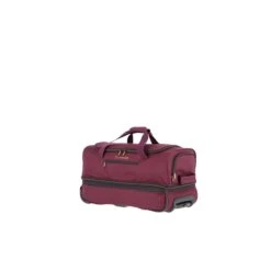 Travelite Basics Wheeled Duffle 55 Expandable Dark Red -Ospre Koffers Winkel image 20800