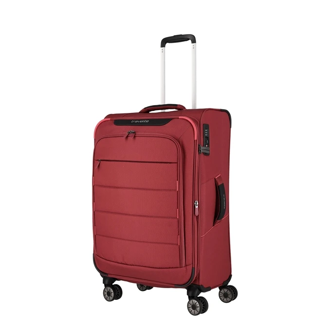 Travelite Skaii 4 Wheel Trolley M Expandable Red 6 Travelite Skaii 4 Wheel Trolley M Expandable Red - Afbeelding 6