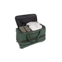 Travelite Basics Wheeled Duffle 70 Expandable Dark Green -Ospre Koffers Winkel image 21385