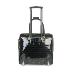 Olivia Lauren Alice Business Trolley Croco Zwart -Ospre Koffers Winkel image 21457