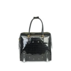 Olivia Lauren Alice Business Trolley Croco Zwart -Ospre Koffers Winkel image 21461