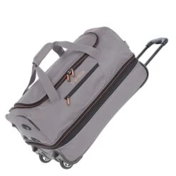 Travelite Basics Wheeled Duffle 55 Expandable Grey