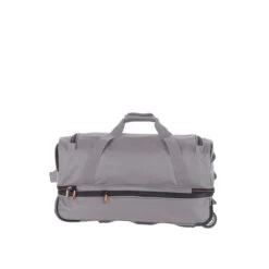 Travelite Basics Wheeled Duffle 55 Expandable Grey -Ospre Koffers Winkel image 21557