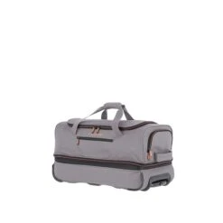 Travelite Basics Wheeled Duffle 55 Expandable Grey -Ospre Koffers Winkel image 21558