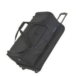 Travelite Basics Wheeled Duffle 55 Expandable Black 21 Travelite Basics Wheeled Duffle 55 Expandable Black -Ospre Koffers Winkel image 21577