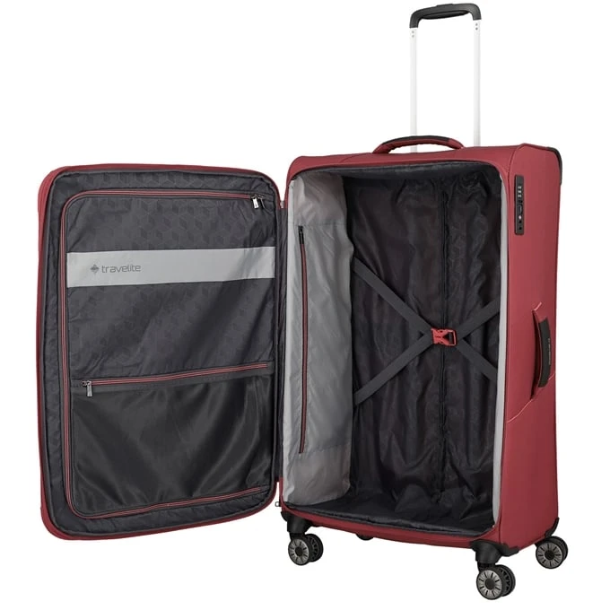 Travelite Skaii 4 Wheel Trolley L Expandable Red 8 Travelite Skaii 4 Wheel Trolley L Expandable Red - Afbeelding 8
