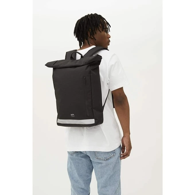 Lefrik Roll Reflective Backpack Black 2 Lefrik Roll Reflective Backpack Black - Afbeelding 2