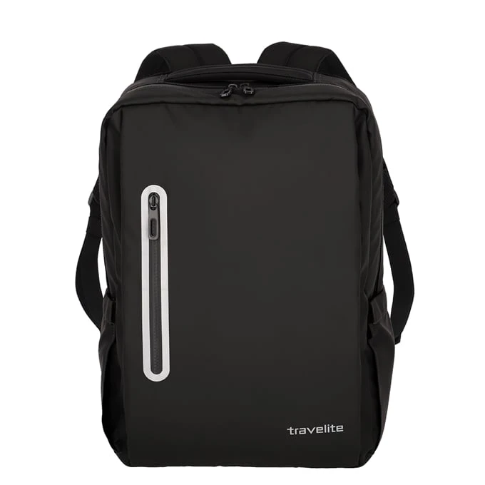 Travelite Basics Boxy Backpack Black 1 Travelite Basics Boxy Backpack Black