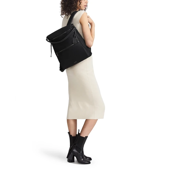 Tumi Voyageur Leigh Backpack/Tote Black/gunmetal 2 Tumi Voyageur Leigh Backpack/Tote Black/gunmetal - Afbeelding 2