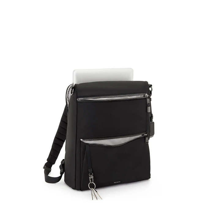 Tumi Voyageur Leigh Backpack/Tote Black/gunmetal 4 Tumi Voyageur Leigh Backpack/Tote Black/gunmetal - Afbeelding 4