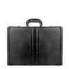 Dermata Business Leather Attaché Zwart