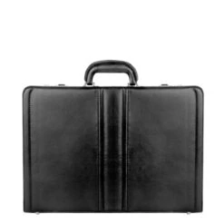Dermata Business Leather Attaché Zwart