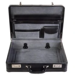 Dermata Business Leather Attaché Zwart -Ospre Koffers Winkel image 234